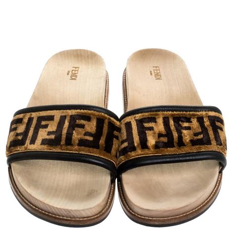 fendi slides for sale|fendi flat slides.